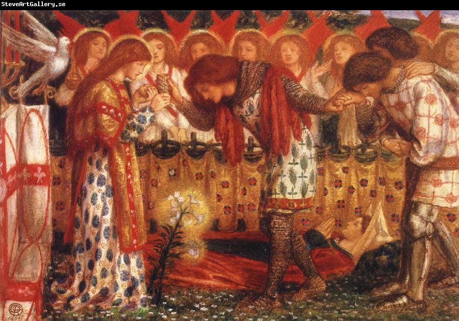 Dante Gabriel Rossetti Sir Bors and Sir Percival were Fed with the Sanct Grael
